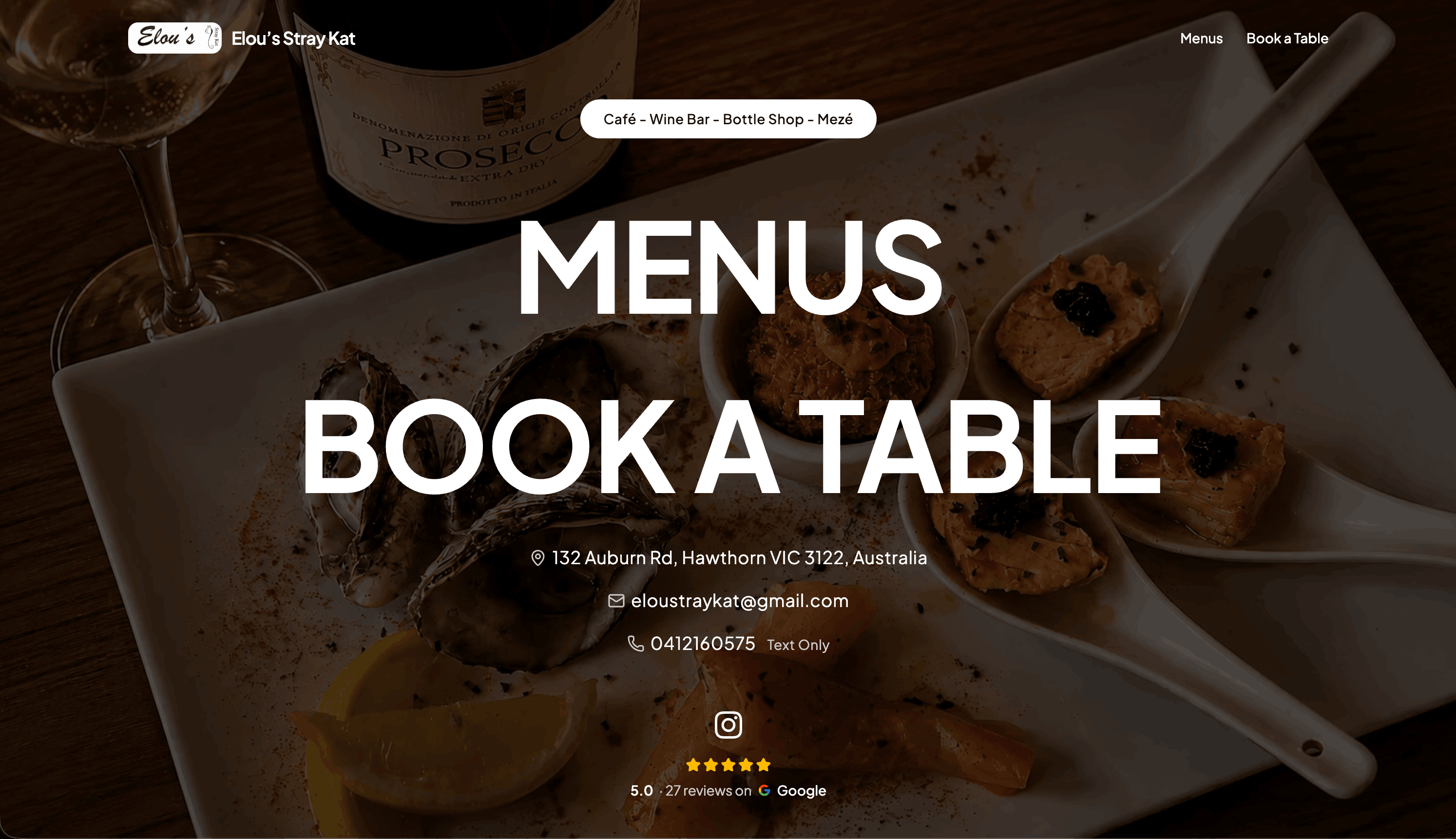 Elous Stray Kat website built with FastPage